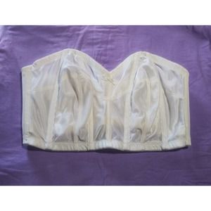 The Woman Within 44D White Bustier 27-1834-4 Unlined, Unpadded